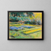 Terrasse de fleurs dans le jardin du Wannsee vers le nord-ouest - Max Liebermann — framed artwork on a wall