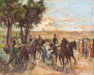 Promenade sur le Monte Pincio à Rome - Max Liebermann — artwork view