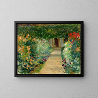 The vegetable garden at Wannsee facing east - Max Liebermann — framed artwork on a wall