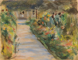 The vegetable garden at Wannsee facing southeast - Max Liebermann — artwork view