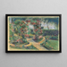 The Rose Garden at Wannsee - Max Liebermann — framed artwork on a wall