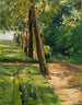 L'allée de bouleaux dans le jardin de Wannsee à l'est - Max Liebermann — artwork view