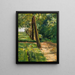 L'allée de bouleaux dans le jardin de Wannsee à l'est - Max Liebermann — framed artwork on a wall