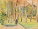 L'allée de bouleaux à Wannsee vers le nord-ouest - Max Liebermann — artwork view