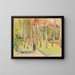 L'allée de bouleaux à Wannsee vers le nord-ouest - Max Liebermann — framed artwork on a wall