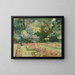 La terrasse de fleurs dans le jardin du Wannsee vers le nord - Max Liebermann — framed artwork on a wall