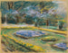 The flower terrace in the Wannsee garden facing northeast - Max Liebermann — artwork view