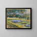 The flower terrace in the Wannsee garden facing northeast - Max Liebermann — framed artwork on a wall