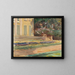 La terrasse de fleurs dans le jardin du Wannsee vers le nord-ouest - Max Liebermann — framed artwork on a wall