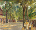 La grande route du lac à Wannsee avec des promeneurs - Max Liebermann — artwork view