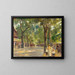 La grande route du lac à Wannsee avec des promeneurs - Max Liebermann — framed artwork on a wall