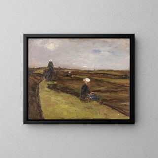 Les repreneuses de filets - Max Liebermann — framed artwork on a wall