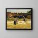 Corner of the Village with Laundry - Max Liebermann — framed artwork on a wall