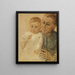 Petite-fille Maria dans les bras de la nounou - Max Liebermann — framed artwork on a wall