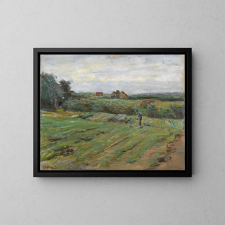 Harvest Field - Max Liebermann — framed artwork on a wall