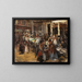 Gemstone Market Painting in Amsterdam - Max Liebermann — framed artwork on a wall