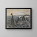 Girl with a Cow - Max Liebermann — framed artwork on a wall
