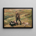 Hunting in the Dunes - Max Liebermann — framed artwork on a wall