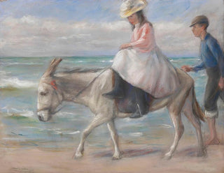 Child riding a donkey - Max Liebermann — artwork view