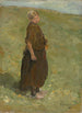 Young girl standing on the dune, facing right - Max Liebermann — artwork view