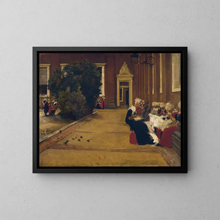 Orphan Girls in Amsterdam - Max Liebermann — framed artwork on a wall