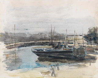 Quai à Hambourg - Max Liebermann — artwork view