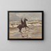 Cavalier at the Edge of the Sea on the Right - Max Liebermann — framed artwork on a wall