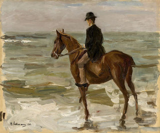 Cavaliers sur la plage - Max Liebermann — artwork view