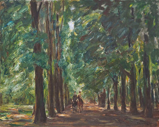 Cavalier dans l'allée près de Sakrow - Max Liebermann — artwork view