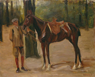 Cavalier with Horse - Max Liebermann — artwork view