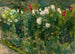 Red and white flowers facing southeast - Max Liebermann — artwork view