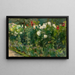 Red and white flowers facing southeast - Max Liebermann — framed artwork on a wall
