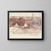Sketch of an urban landscape - Max Liebermann — framed artwork on a wall