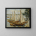 Bateaux à voile sur le lac Wannsee - Max Liebermann — framed artwork on a wall