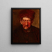 Study of a Man's Bust - Max Liebermann — framed artwork on a wall