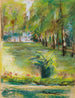The Garden of Artists seen towards the east from the terrace with a view of Boulaux Avenue and Wannsee - Max Liebermann — artwork view