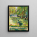 The Garden of Artists seen towards the east from the terrace with a view of Boulaux Avenue and Wannsee - Max Liebermann — framed artwork on a wall