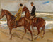 Two horsemen on the beach - Max Liebermann — artwork view
