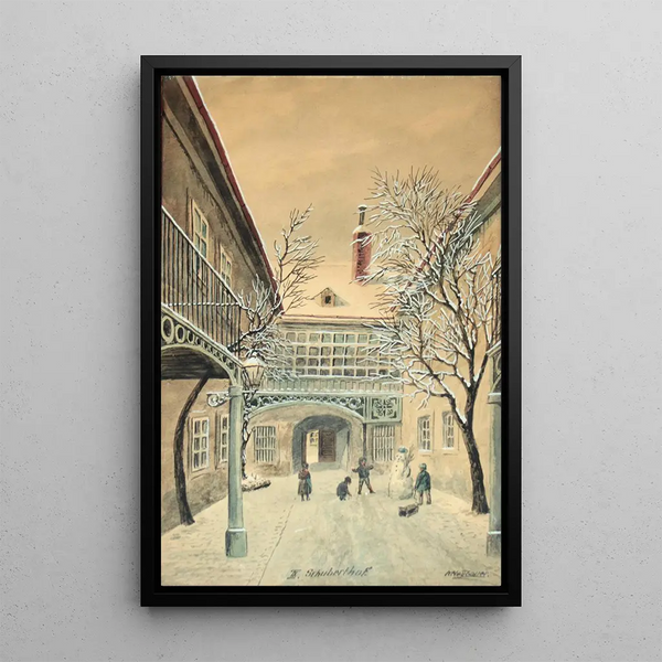 Vienna Schuberthof - Max Neubauer — framed artwork on a wall