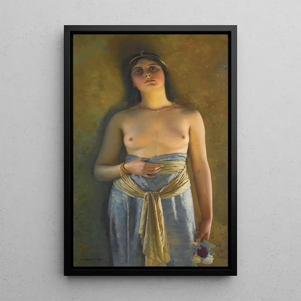 Youth or Odalisque - Max Nonnenbruch — framed artwork on a wall