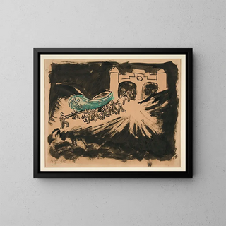 Lifeboat Untitled - Max Pechstein — framed artwork on a wall