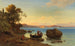 Coastal landscape painting with Amazons - Max Schmidt — artwork view