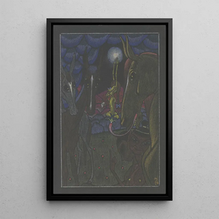 Max Schwerdtfeger - Phantastischer Traum und Tiergestalten.webp