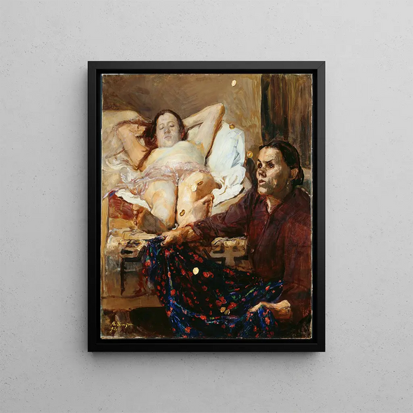 Danaë - Max Slevogt — framed artwork on a wall