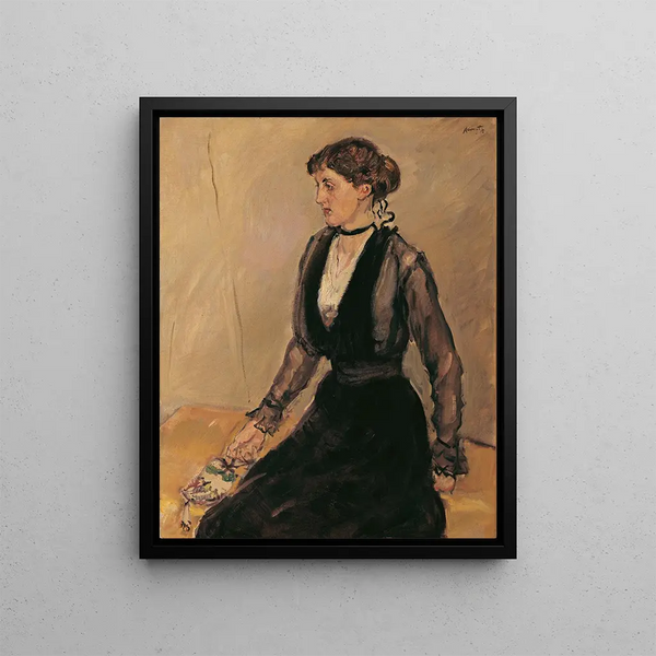 Fräulein Eva Steinbarth - Max Slevogt — framed artwork on a wall
