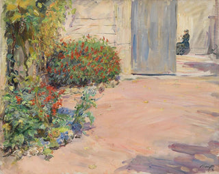 Path of the garden road towards the summer house of Godramstein - Max Slevogt — artwork view