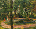Children by the pond in the garden of Godramstein - Max Slevogt — artwork view