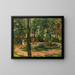 Children by the pond in the garden of Godramstein - Max Slevogt — framed artwork on a wall