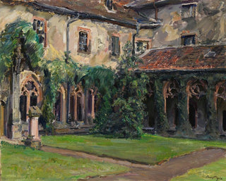 Cloître de l'abbaye des Augustins à Landau II - Max Slevogt — artwork view