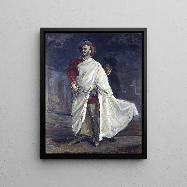 Le chanteur Francisco d'Andrade in the role of Don Giovanni in Mozart's opera Le Rouge d'Andrade - Max Slevogt — framed artwork on a wall